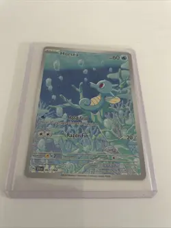 Pokemon TCG Horsea Shrouded Fable Holo Illustration Card 067/064 - Image 1