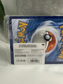 Pokemon Natural History Museum TCG Pikachu At The Jumbo Promo Trading Card - Image 4