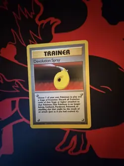 Pokemon TCG Devolution Spray Base Set Unlimited Rare Card 72/102 LP - Image 1