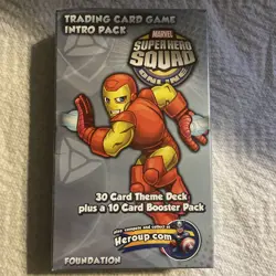 Upper Deck Super Hero Squad TCG Trading Card Game Intro Pack Iron Man Foundation - Image 1
