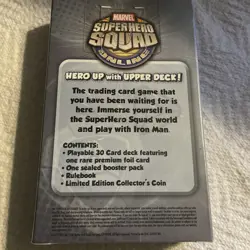 Upper Deck Super Hero Squad TCG Trading Card Game Intro Pack Iron Man Foundation - Image 2