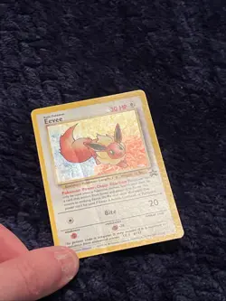 Pokemon Eevee TCG #11 Black Star Holo Promo Card 1999 WOTC HP - Image 3