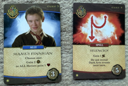 Harry Potter Hogwarts Battle Promo Cards - Seamus Finnigan and Silencio! NEW - Image 1