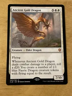 MTG Ancient Gold Dragon NM Commander Legends: Battle for Baldur's Gate #3 - Image 1