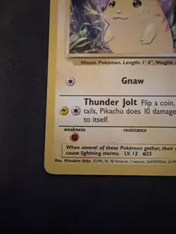 Pokemon TCG - Pikachu - Base Set Unlimited 4TH PRINT - Wotc 1999-2000 - NM - Image 5