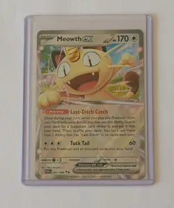 Pokemon TCG Meowth ex 062/088 Perfect Order Holo Double Rare ⭐ - Image 1