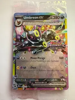 Pokemon TCG Umbreon EX 060/131 Prismatic Evolutions STAMPED Promo SEALED - Image 1