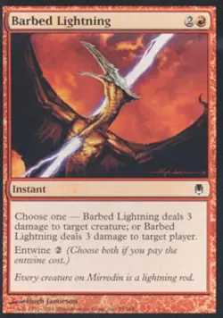 Barbed Lightning - Light Play MTG Darksteel - Image 1