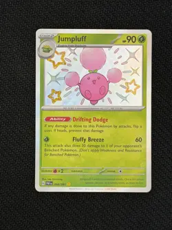 Pokemon TCG Scarlet & Violet Paldean Fates Jumpluff Holo 098/091 - Image 1