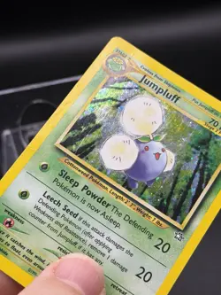 Jumpluff 7/111 Neo Genesis Holo Rare Neo Genesis Pokemon English SWIRL HP - Image 3