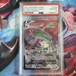 2279 Rayquaza VMAX 2022 Pokemon Sword & Shield Silver Tempest #TG20 PSA 10 - Image 1