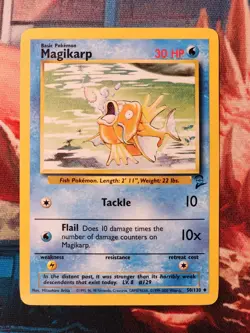 Magikarp 050/130 Base Set 2 Pokemon TCG WOTC - Image 1