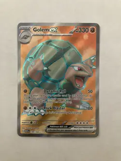 Pokemon TCG, Golem ex 189/165 Sv: Scarlet & Violet 151, Full Art, Ultra Rare - Image 1