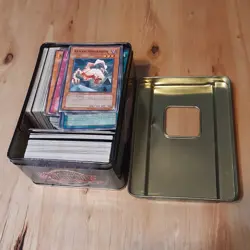 Vintage Yugioh Collection. Small Tin Storage Find. Mixed Grades. Not Much Info - Image 1