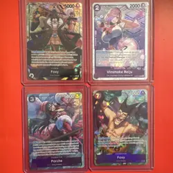 One Piece Singles Lot Op07 Alt Leader Porsche SR Alt Foxy Sr Alt Vinsmoke Reiju - Image 1