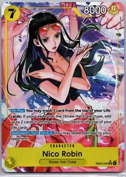 One Piece Nico Robin Alt Art Heroines Edition EB03-055 SR - Image 1