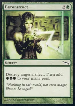 Deconstruct -Foil Light Play MTG Mirrodin - Image 1
