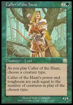 Caller of the Hunt - Medium Play MTG Mercadian Masques - Image 1