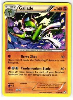 GALLADE 81/113 LEGENDARY TREASURES ENGLISH POKEMON TCG - Image 1