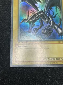 Yu-Gi-Oh! Red Eyes Black Dragon SDJ-001 1st Edition Foil Bleed - Image 4