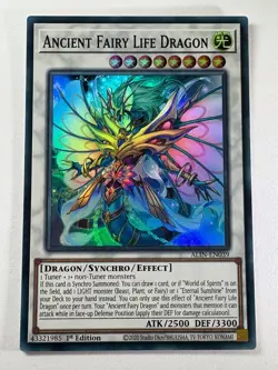 Ancient Fairy Life Dragon ALIN-EN039 Super Rare 1st Edition YuGiOh Card - Image 1