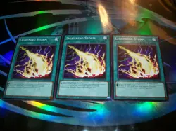 3x Lightning Storm 1st Edition Common L26D-ENS20 Yu-Gi-Oh! - Image 1