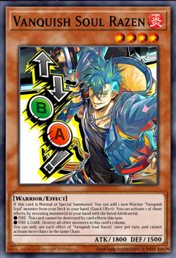 YuGiOh! Vanquish Soul Razen RA05-EN134 STAMPED ART Rarity Collection 5 PREORDER - Image 1