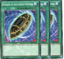 yugioh 3x Begrabnis aus einer anderen Dimension SR04-DE025 COMMON DEUTSCH - Image 1