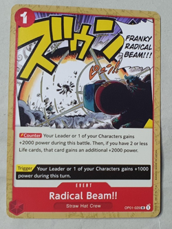 Radical Beam!! Event UC Pre-Errata - NM - One Piece TCG - OP01-029 - Image 1