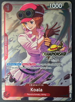 One Piece TCG Koala P-069 Championship 25-26 Event Pack Promo - LP - Image 1