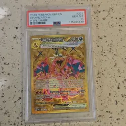 2023 POKEMON CHARIZARD EX SV03 OBSIDIAN FLAMES 228/197 HYPER RARE HOLO PSA 10 - Image 1