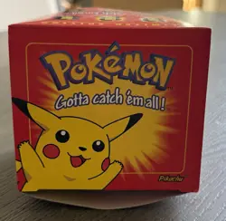 1999 Burger King Pokemon 23K Gold-Plated PIKACHU Trading Card New Sealed w/ Box - Image 1