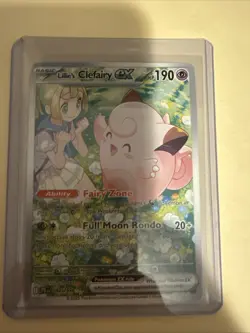 Pokemon TCG Lillie's Clefairy EX Full Art Journey Together Card - Image 1