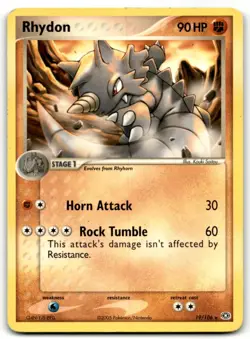 2005 EX - Emerald Pokemon TCG Card #19 Rhydon - Image 1