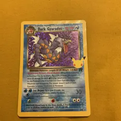 Pokemon TCG Dark Gyarados Holo Card Celebrations 25th Anniversary 8/82 - Image 1