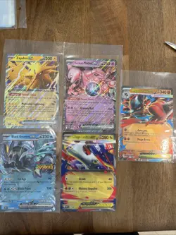 5 Jumbo Pokemon Cards Oversized EX V Lot – Great Gift Display Set Collection J3 - Image 1