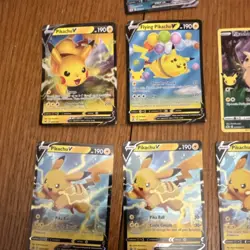 Pokemon Celebrations Pikachu V, Flying Pikachu V, Surfing Pikachu VMax Card Lot… - Image 2