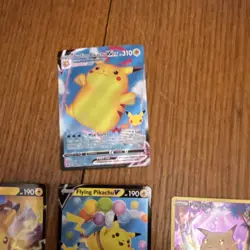 Pokemon Celebrations Pikachu V, Flying Pikachu V, Surfing Pikachu VMax Card Lot… - Image 4