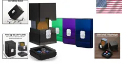 Secure & Stylish Deck Card Boxes for Magic & YuGiOh - 4 Pack with Dice Tray - Image 2