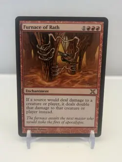 MTG Furnace of Rath 10th Edition Rare Red Enchantment Card 204 John Matson - Image 1
