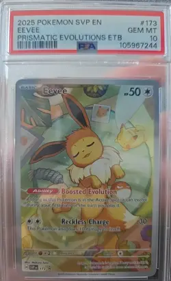 PSA 10 Eevee 173 Sv: Scarlet & Violet Promo Cards Holo Prismatic Evolution - Image 1