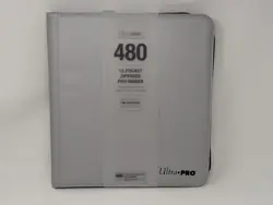 Ultra PRO 12 Pocket Zippered Pro Binder Fire Resistant 480 Cards Storage Holder - Image 1