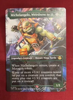 MTG Michelangelo, Weirdness to 11 TMNT Regular - Very Good Condition - Image 1