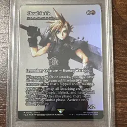 2025 MTG FINAL FANTASY: THROUGH THE AGES FOIL #0042 CLOUD STRIFE PSA 9 - Image 4