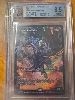 Super Shredder (Showcase) Teenage Mutant Ninja Turtles Foil BGS 8.5 NM-MT+ - Image 1