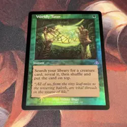 Worldly Tutor X1 Mtg Dominaria Remastered Nm Foil Retro Frame - Image 1