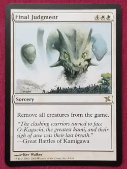 Magic The Gathering BETRAYERS OF KAMIGAWA FINAL JUDGMENT white card MTG - Image 1