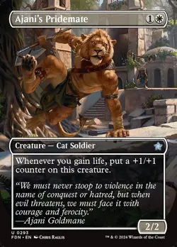 [MTG] Ajani's Pridemate (Showcase) (0293) (FDN) LP-HP - Image 1