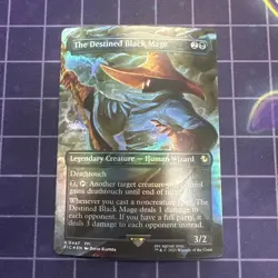 The Destined Black Mage (Borderless) Commander: Final Fantasy Foil - Image 1