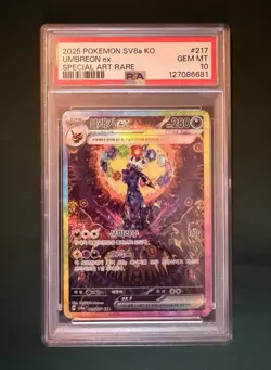 UMBREON EX PSA 10 2024 POKEMON TERASTAL FEST KOREAN #217/187 SPECIAL ART RARE 81 - Image 1